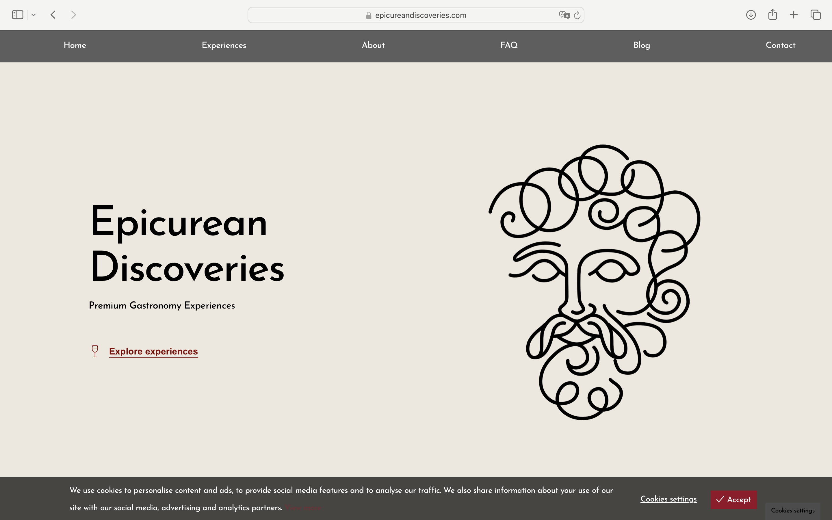Epicure & Discoveries desktop